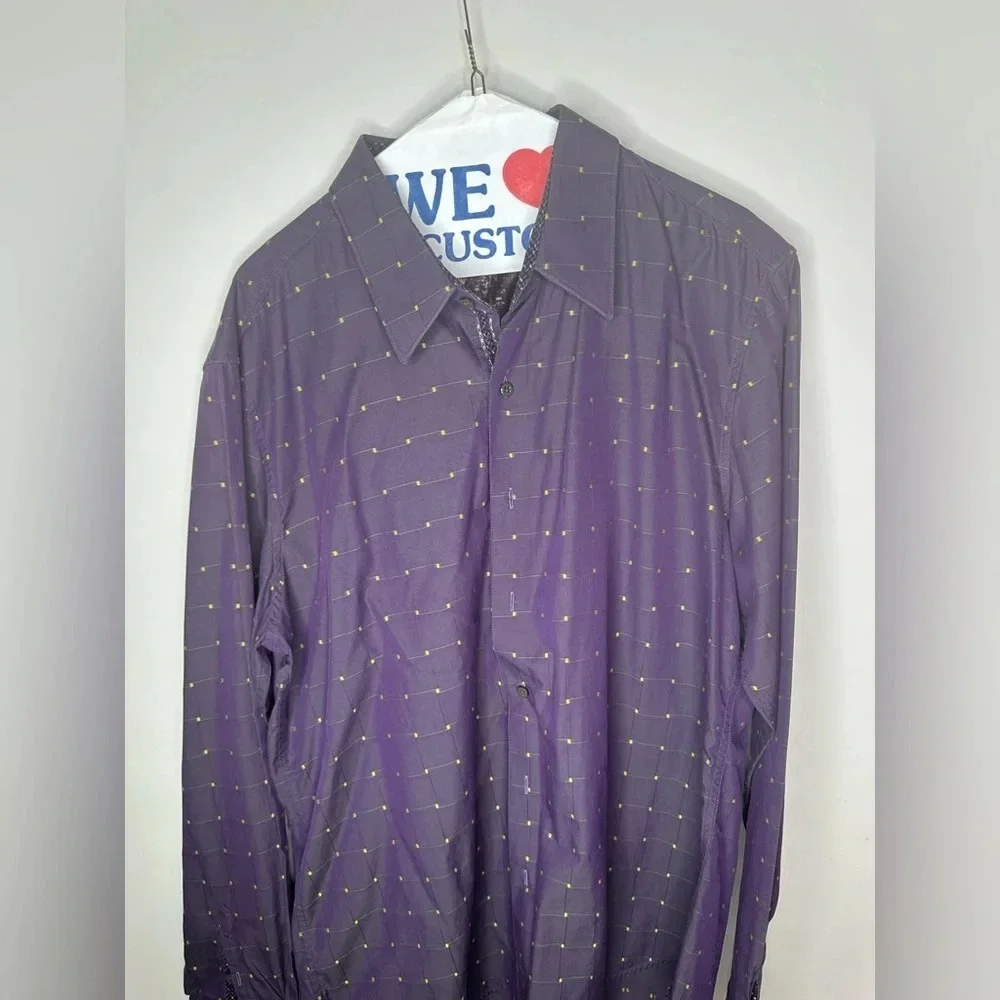 Robert Graham Men’s XL Purple Classic Fit LS Shirt